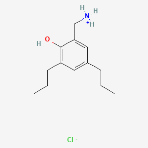 alpha-Amino-4,6-dipropyl-o-cresol hydrochloride