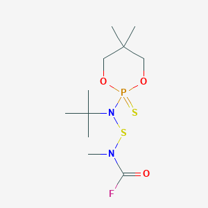 molecular formula C11H22FN2O3PS2 B13760551 Agn-PC-0jkzy2 CAS No. 78051-43-1