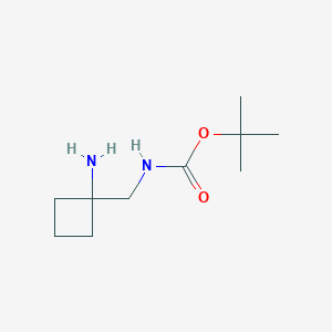 molecular formula C10H20N2O2 B1376056 叔丁基N-[(1-氨基环丁基)甲基]氨基甲酸酯 CAS No. 1403767-13-4