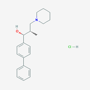 1-Piperidinepropanol, alpha-(4-biphenylyl)-beta-methyl-, hydrochloride, threo-