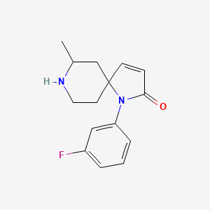 1-(3-Fluorophenyl)-7-methyl-1,8-diazaspiro[4.5]dec-3-en-2-one