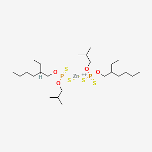 Zinc, bis[O-(2-ethylhexyl) O-(2-methylpropyl) phosphorodithioato-kappaS,kappaS']-, (T-4)-