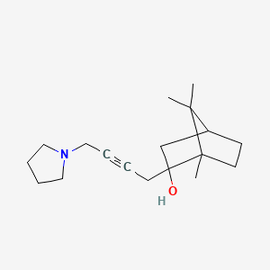 exo-2-(4-(1-Pyrrolidinyl)-2-butynyl)-1,7,7-trimethylbicyclo(2.2.1)heptan-2-ol