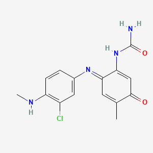 [6-[[3-Chloro-4-(methylamino)phenyl]imino]-4-methyl-3-oxocyclohexa-1,4-dien-1-yl]urea