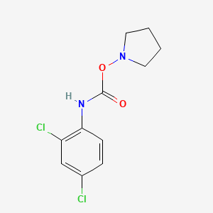 Carbamic acid, 2,4-dichlorophenyl-, pyrrolidinyl ester