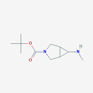molecular formula C11H20N2O2 B1376061 叔丁基 6-(甲基氨基)-3-氮杂双环[3.1.0]己烷-3-羧酸酯 CAS No. 1352926-02-3