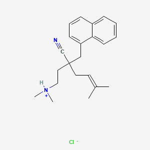 alpha-(2-Dimethylaminoethyl)-alpha-prenyl-1-naphthylpropionitrile hydrochloride