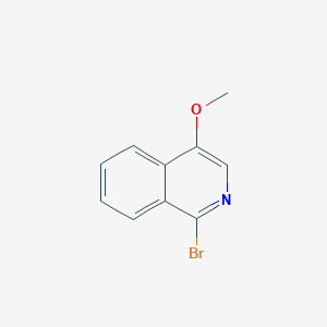 molecular formula C10H8BrNO B1376064 1-Bromo-4-methoxyisoquinoline CAS No. 1421517-83-0