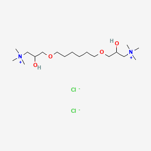 1-Propanaminium, 3,3'-[1,6-hexanediylbis(oxy)]bis[2-hydroxy-N,N,N-trimethyl-, dichloride