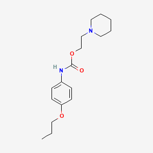 1-[2-[[(4-Propoxyphenyl)amino]carbonyloxy]ethyl]piperidine