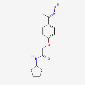 Acetamide, N-cyclopentyl-2-(4-(1-(hydroxyimino)ethyl)phenoxy)-