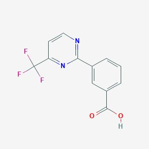 3-[4-(Trifluoromethyl)pyrimidin-2-yl]benzoic acid