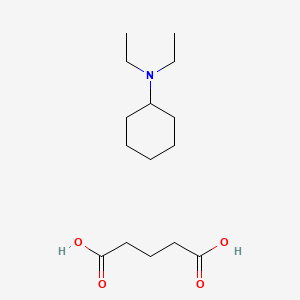 N,N-diethylcyclohexanamine;pentanedioic acid