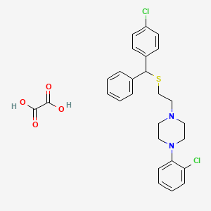 1-(o-Chlorophenyl)-4-(2-(alpha-(p-chlorophenyl)benzylthio)ethyl)piperazine oxalate