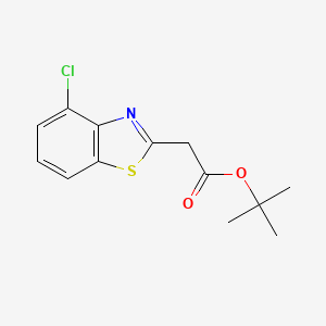 Tert-butyl 2-(4-chlorobenzo[D]thiazol-2-YL)acetate