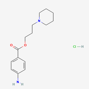 3-Piperidin-1-ium-1-ylpropyl 4-aminobenzoate chloride