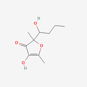 4-Hydroxy-2-(1-hydroxybutyl)-2,5-dimethylfuran-3(2H)-one