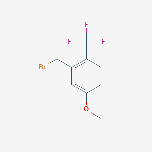 molecular formula C9H8BrF3O B1376082 2-(溴甲基)-4-甲氧基-1-(三氟甲基)苯 CAS No. 1261682-10-3