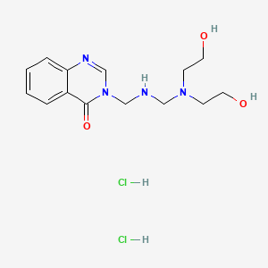 4(3H)-Quinazolinone, 3-((((bis(2-hydroxyethyl)amino)methyl)amino)methyl)-, dihydrochloride