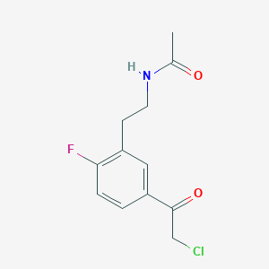 N-{2-[5-(2-chloroacetyl)-2-fluorophenyl]ethyl}acetamide