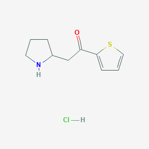 2-(Pyrrolidin-2-yl)-1-(thiophen-2-yl)ethan-1-one hydrochloride
