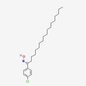 N-[1-(4-chlorophenyl)octadecylidene]hydroxylamine