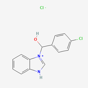 3H-benzimidazol-1-ium-1-yl-(4-chlorophenyl)methanol;chloride