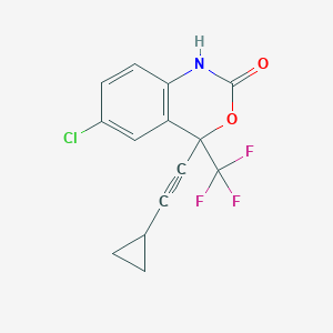 B137610 6-chloro-4-(cyclopropylethynyl)-4-(trifluoromethyl)-1,4-dihydro-2H-3,1-benzoxazin-2-one CAS No. 154635-17-3