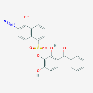 1-Naphthalenesulfonic acid, 6-diazo-5,6-dihydro-5-oxo-, 3-benzoyl-2,6-dihydroxyphenyl ester