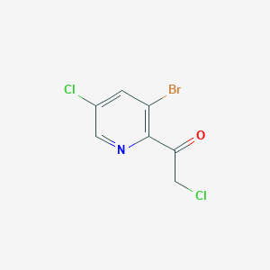 1-(3-Bromo-5-chloropyridin-2-YL)-2-chloroethanone