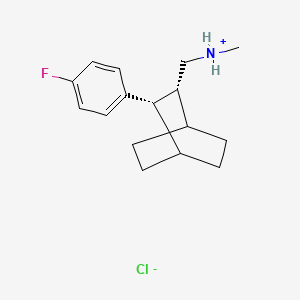 cis-2-(p-Fluorophenyl)-3-methylaminomethylbicyclo(2.2.2)octane, hydrochloride