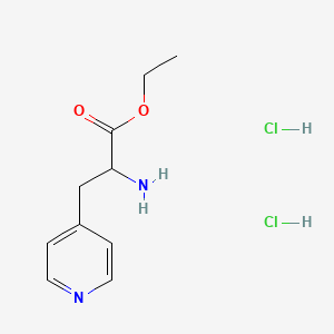 molecular formula C10H16Cl2N2O2 B1376109 Ethyl 2-amino-3-(pyridin-4-yl)propanoate dihydrochloride CAS No. 1384427-38-6