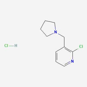 2-Chloro-3-(pyrrolidin-1-ylmethyl)pyridine hydrochloride