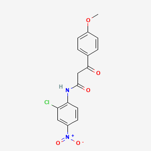 N-(2-Chloro-4-nitrophenyl)-3-(4-methoxyphenyl)-3-oxopropanamide