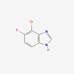 molecular formula C7H4BrFN2 B1376118 4-Bromo-5-fluoro-1H-benzimidazole CAS No. 1360962-58-8