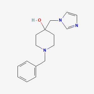 molecular formula C16H21N3O B1376121 1-苄基-4-(1H-咪唑-1-基甲基)哌啶-4-醇 CAS No. 1038351-17-5