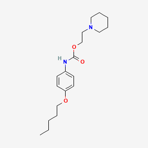 2-(1-piperidyl)ethyl N-(4-pentoxyphenyl)carbamate