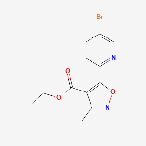 5-(5-Bromo-pyridin-2-yl)-3-methyl-isoxazole-4-carboxylic acid ethyl ester