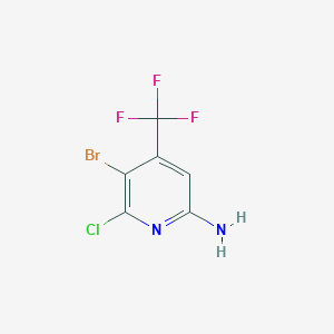 5-Bromo-6-chloro-4-trifluoromethyl-pyridin-2-ylamine