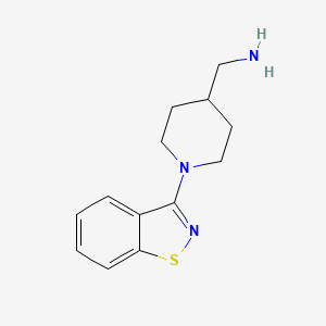 [[1-(1,2-Benzisothiazol-3-YL)piperidin-4-YL]methyl]amine