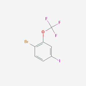 molecular formula C7H3BrF3IO B1376140 1-Bromo-4-iodo-2-(trifluoromethoxy)benzene CAS No. 1187984-18-4