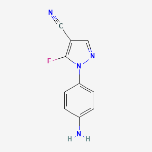 1-(4-aminophenyl)-5-fluoro-1H-pyrazole-4-carbonitrile