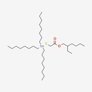 Acetic acid, [(trioctylstannyl)thio]-, 2-ethylhexyl ester