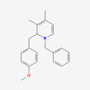 1-Benzyl-1,2-dihydro-2-[(4-methoxyphenyl)methyl]-3,4-dimethylpyridine