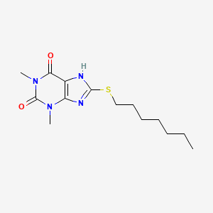 8-(N-Heptylthio)theophylline