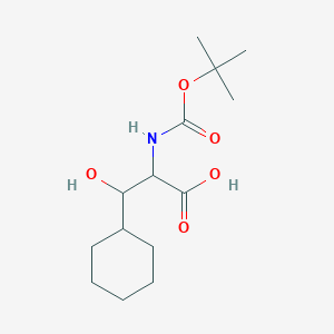 (2S,3R)-2-{[(tert-butoxy)carbonyl]amino}-3-cyclohexyl-3-hydroxypropanoic acid