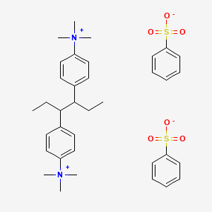 ((1,2-Diethylethylene)di-p-phenylene)bis(trimethylammonium), dibenzenesulfonate