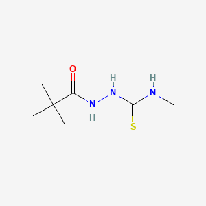 2,2-Dimethyl-2'-[(methylamino)thioxomethyl]propionohydrazide