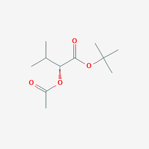 molecular formula C11H20O4 B1376150 (R)-叔丁基 2-乙酰氧基-3-甲基丁酸酯 CAS No. 868740-08-3