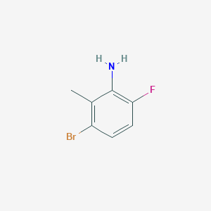 molecular formula C7H7BrFN B1376153 3-溴-6-氟-2-甲基苯胺 CAS No. 1227210-36-7